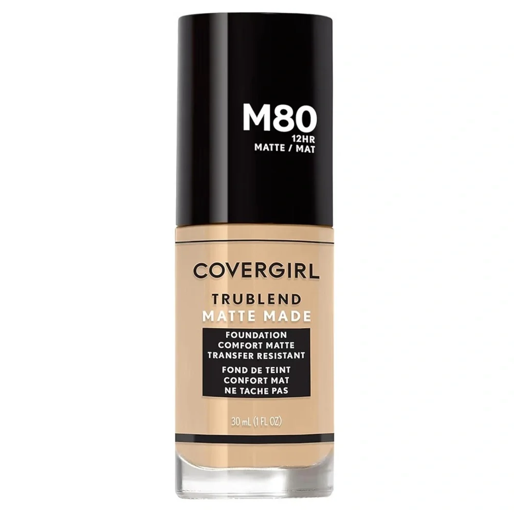 COVERGIRL TruBlend Matte Made Liquid Foundation, Caramel Beige M80